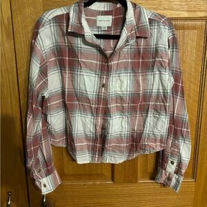 Red and White Plaid Shirt